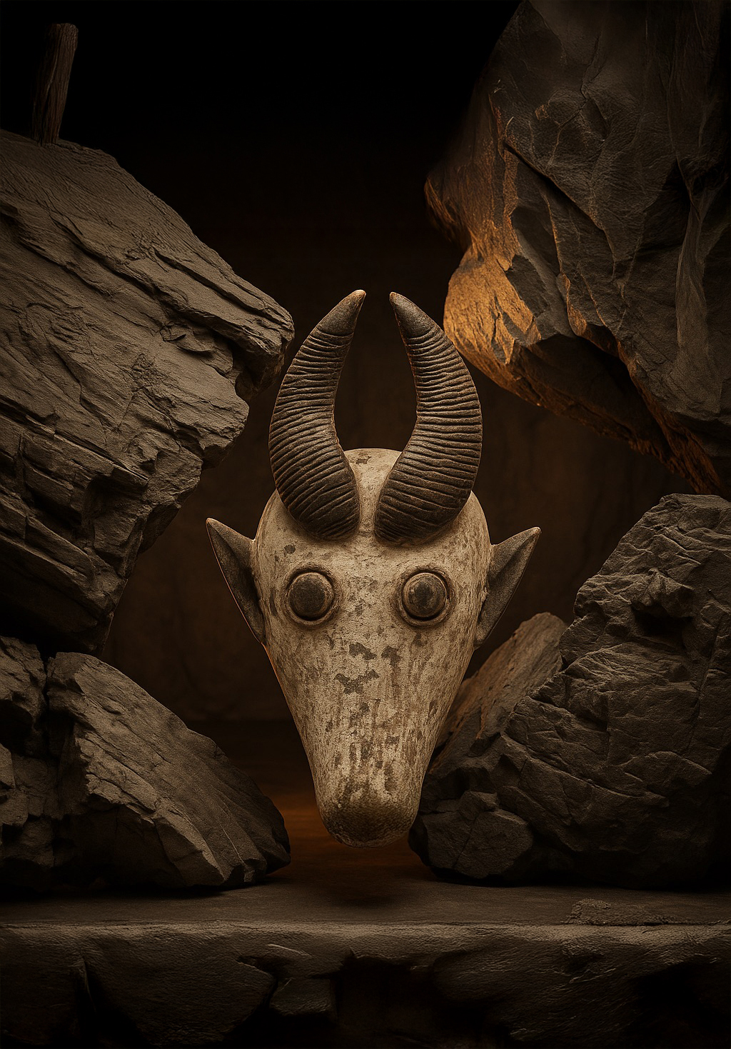 African spirit guardian sculpture photographed by Jimmy Bollaerts for Anima Mundi art book